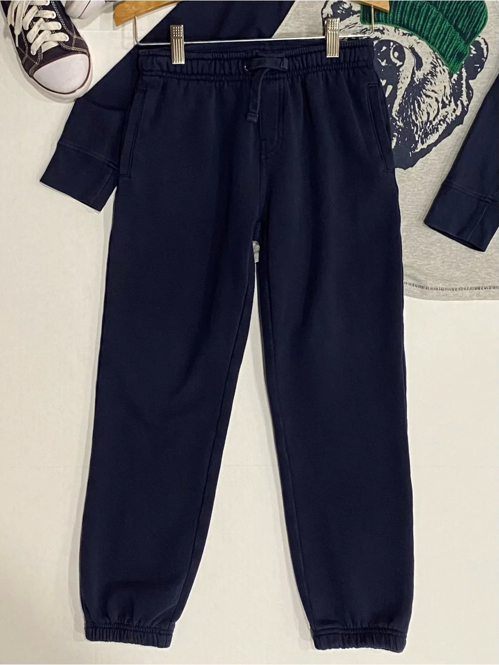 Gymboree Boys Navy Fleece Joggers Sweatpants Size 7